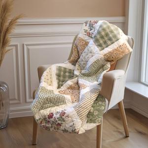 Donna Sharp Peach Rose Cotton Reversible Throw alternate view
