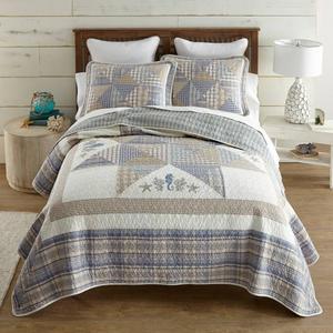 Donna Sharp Coastal Star 3pc. Reversible Quilt Set