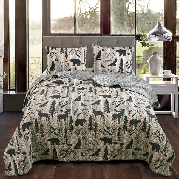Donna Sharp Your Lifestyle Forest Weave 3pc. Quilt Set