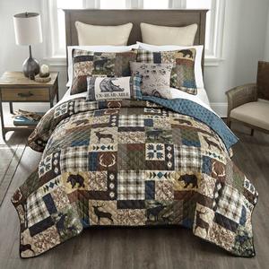 Donna Sharp Your Lifestyle Rustica 3pc. Reversible Quilt Set