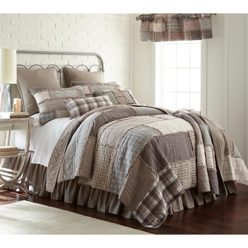 Donna Sharp Smokey Cobblestone Cotton 3pc. Quilt Set