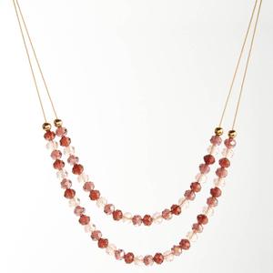 Ashley Cooper(tm) Berry Double Row Bead Necklace