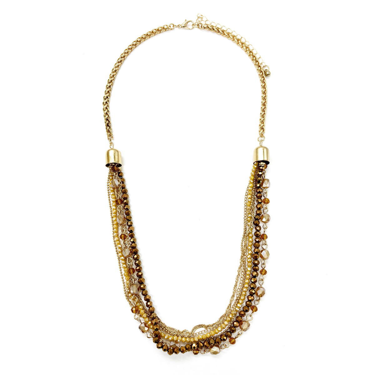 Ashley Cooper(tm) Topaz Multi-Row Beaded Necklace