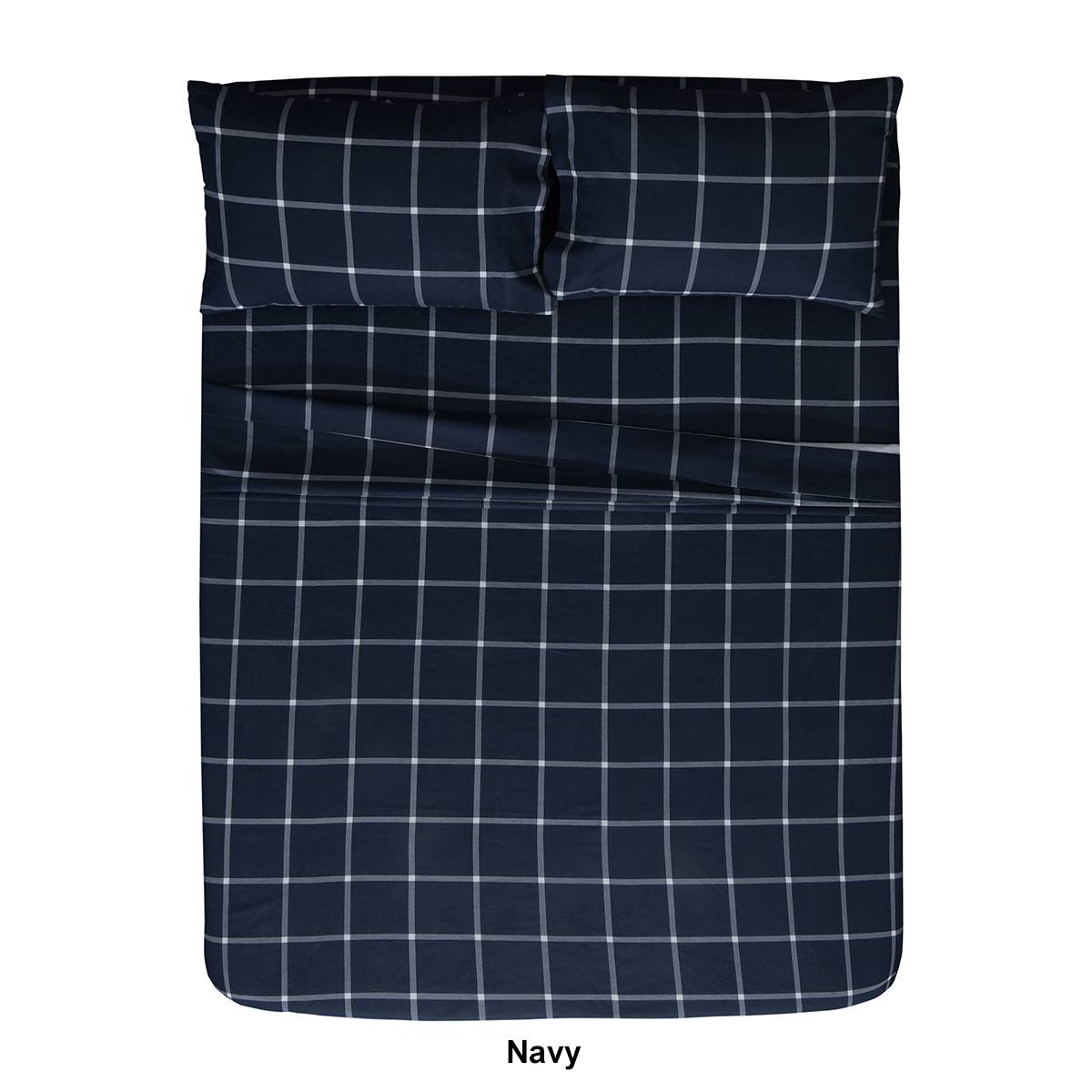 EnvioHome Durable Cotton Winter Flannel Checkered Sheet Set