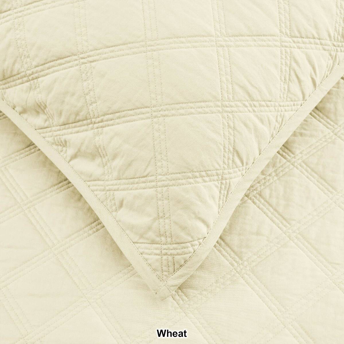 EnvioHome 100% Cotton Solid Quilt Bedding Set