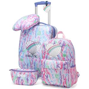 Nautica Adventure 5pc. Kids Pastel Shell Luggage Set