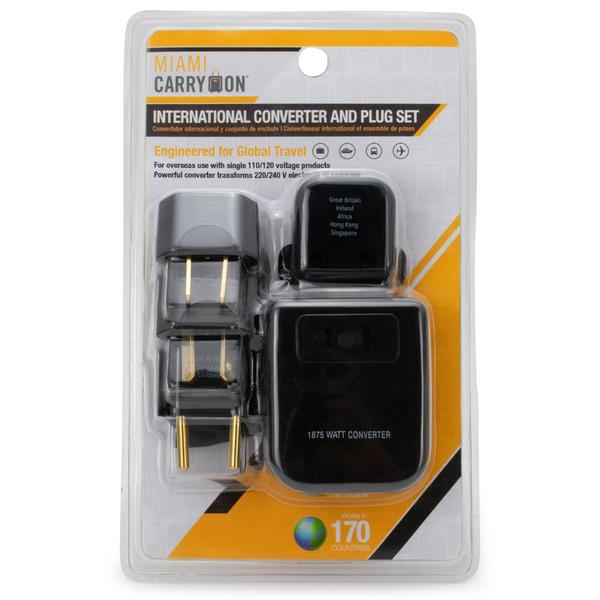 Miami CarryOn Step-down Travel Voltage Converter and Adapter Kit alternate view