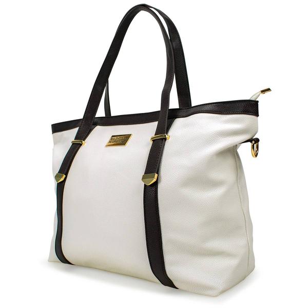 Badgley Mischka Anna XL Vegan Leather Tote Weekender Travel Bag