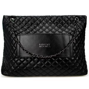 Badgley Mischka Diana XL Leather Tote Weekender Travel Bag alternate view