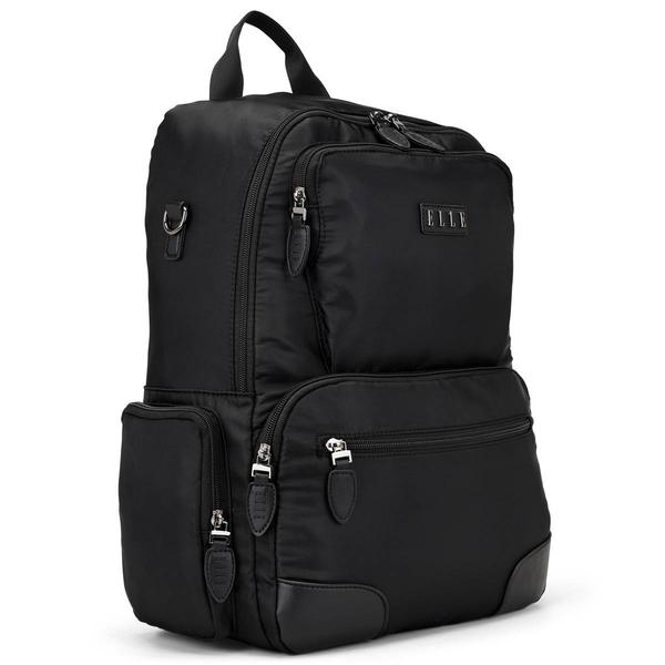 ELLE Voyage Twill and Vegan Leather Backpack