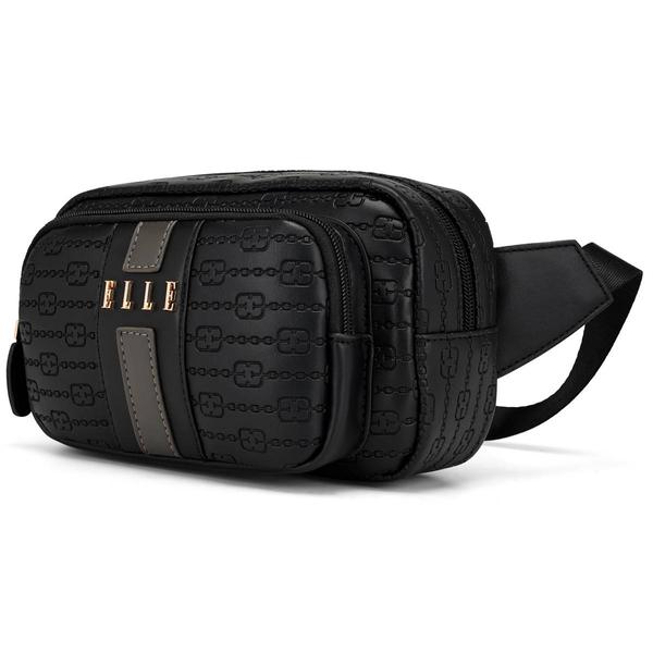 ELLE Eleganza Vegan Leather Monogram Sling Bag