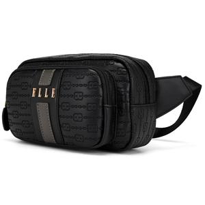 ELLE Eleganza Vegan Leather Monogram Sling Bag