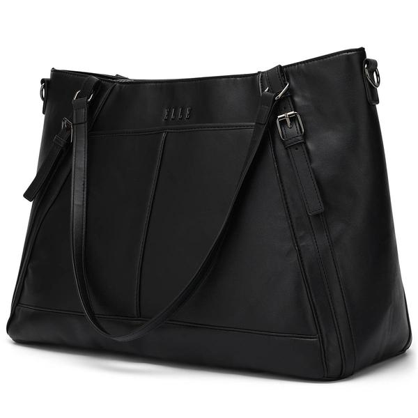 ELLE Leisure Luxe Vegan Leather Weekender Tote Bag alternate view