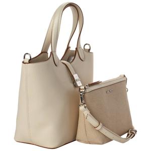Nine West Tobias Solid Tote with Pouch - Chic Cream alternate view