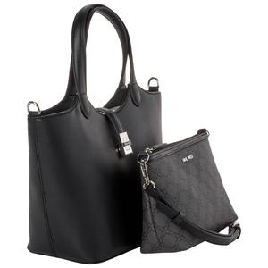 Nine West Tobias Solid Tote with Pouch - Black alternate view