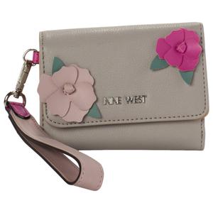 Womens Nine West Deidra Solid Small Trifold Wristlet