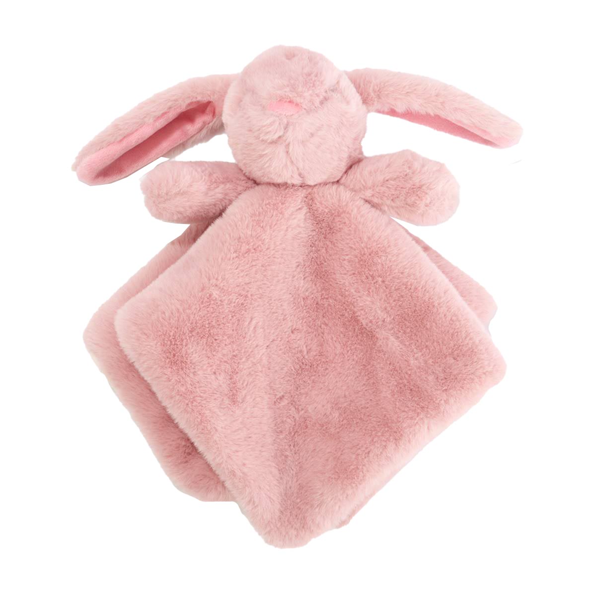 Linzy Baby Bunny Rattle Snuggly Security Blanket