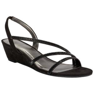 Womens New York Transit Temptress Microsuede Wedge Dress Sandals