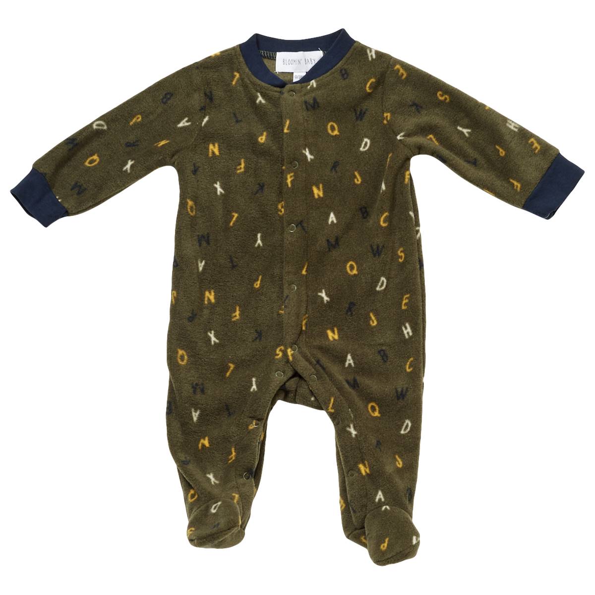 Baby Unisex (NB-9M) Bloomin Baby Alphabet Footie Pajamas