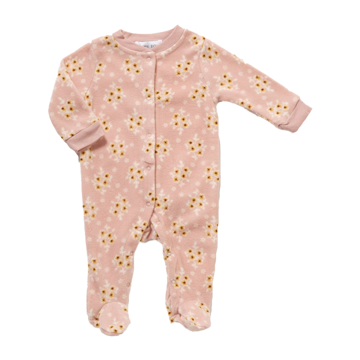 Baby Girl (NB-9M) Bloomin Baby Floral Fleece Footie Pajamas