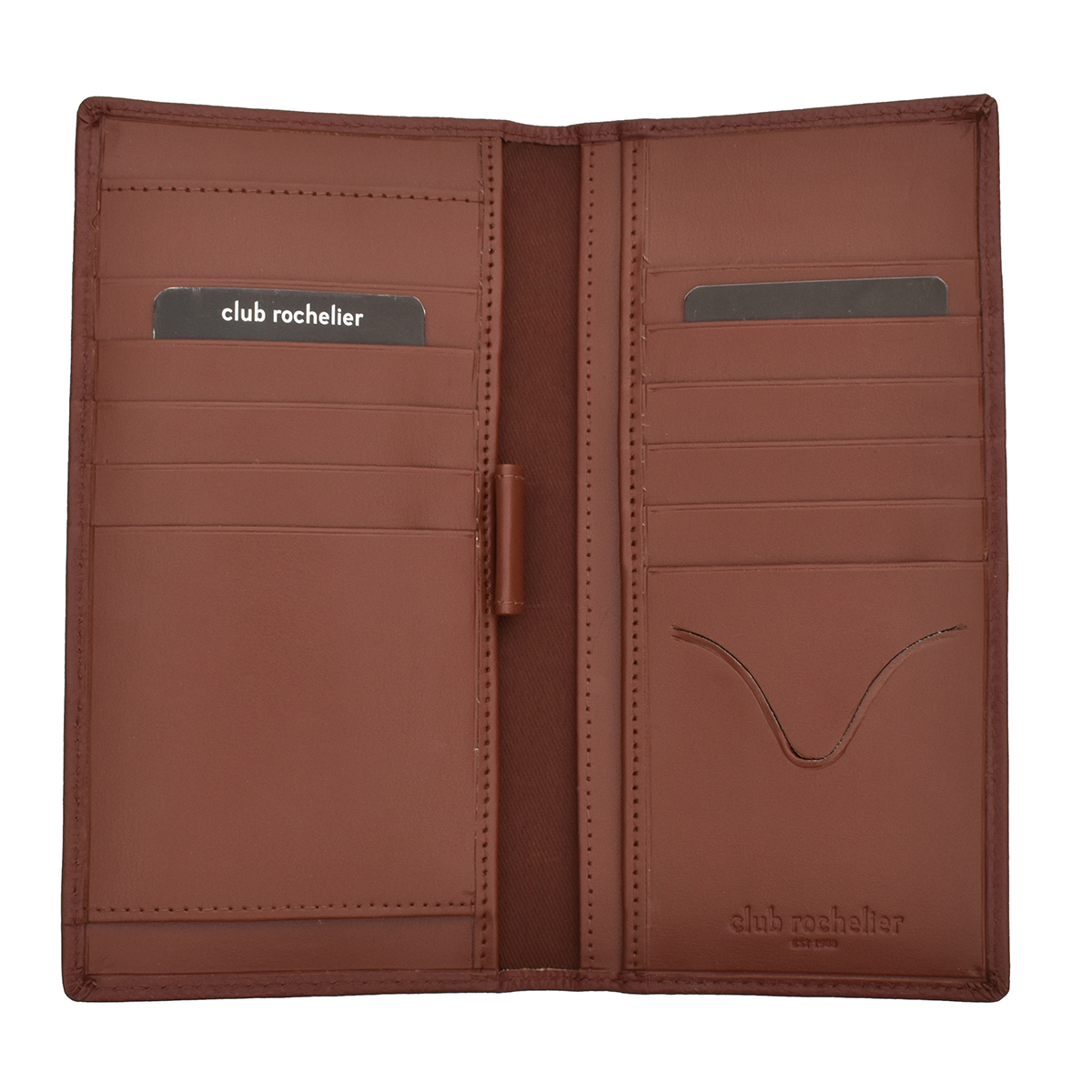Womens Club Rochelier Leather RFID Chequebook Wallet
