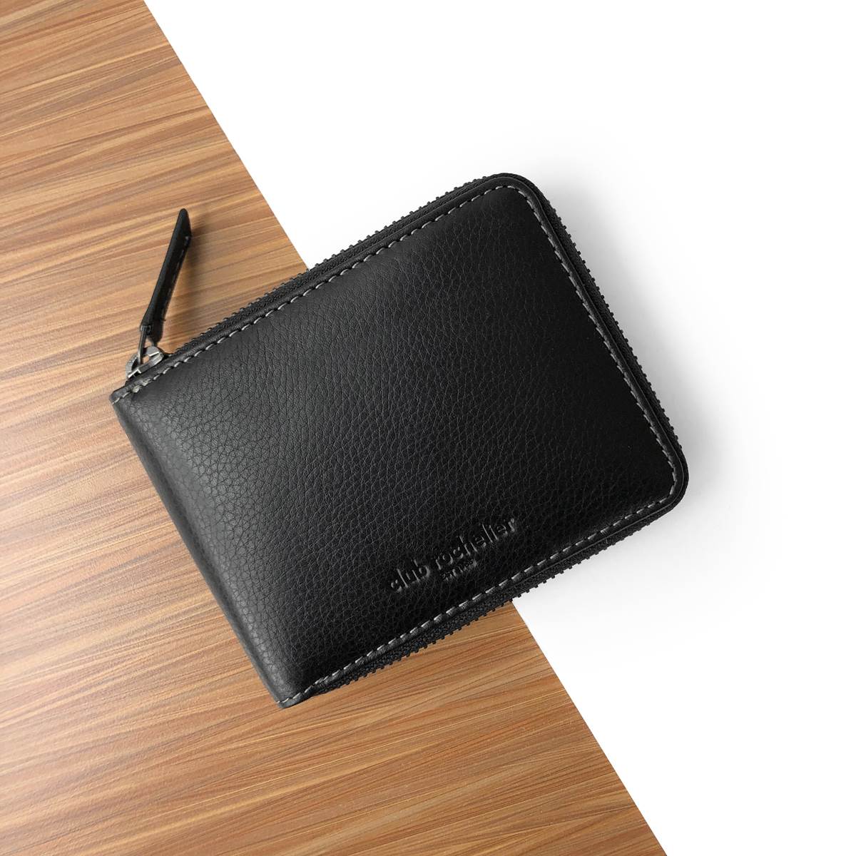 Mens Club Rochelier Onyx Full Leather RFID Wallet