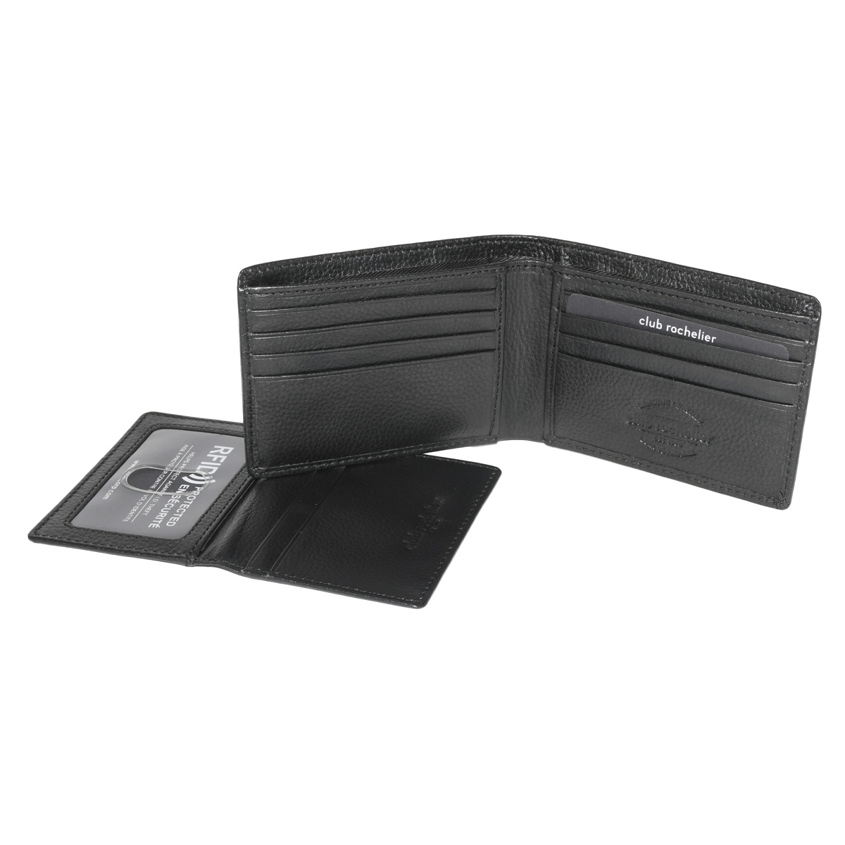 Mens Club Rochelier Slimfold Removable ID RFID Wallet