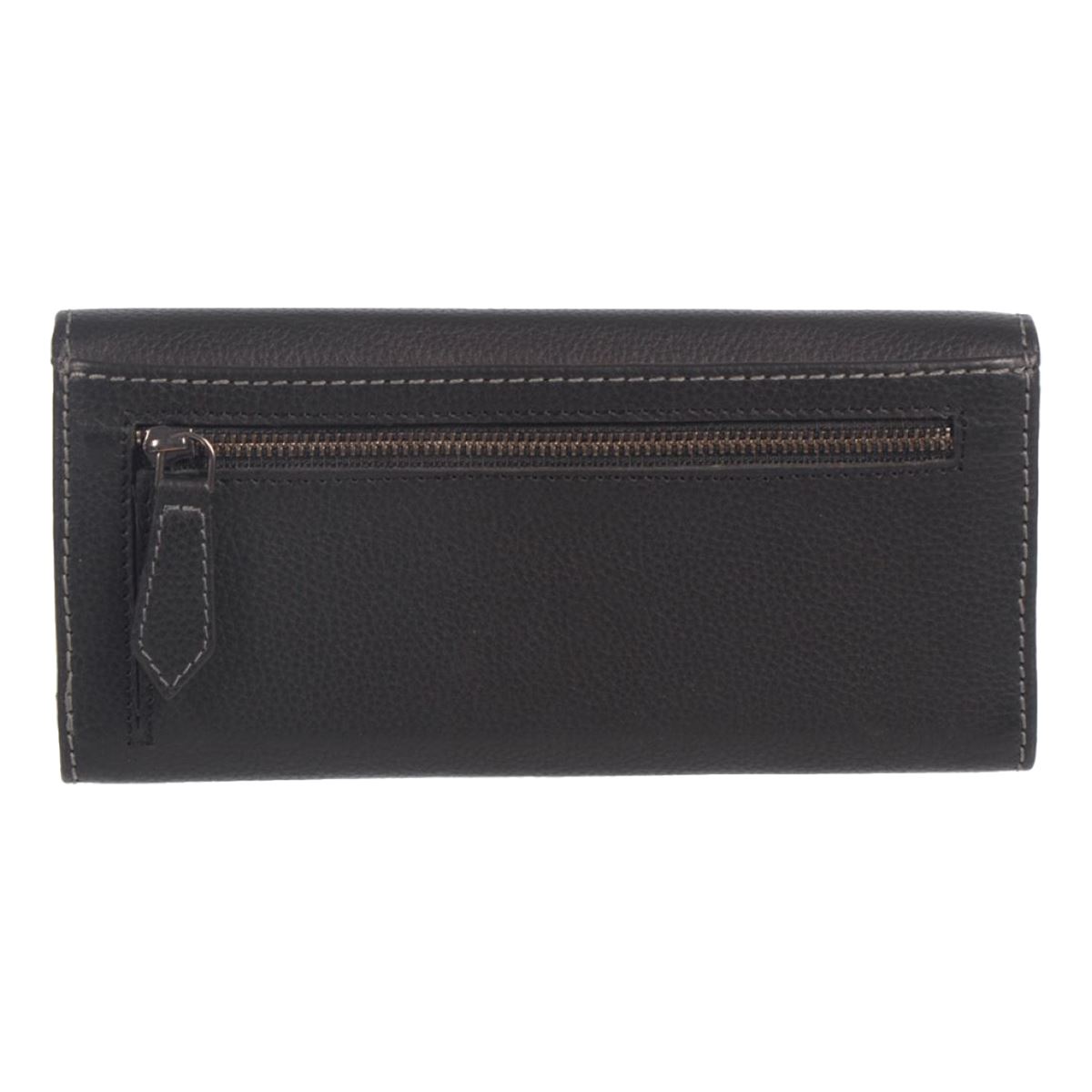 Womens Club Rochelier RFID Trifold Clutch Wallet With Gusset