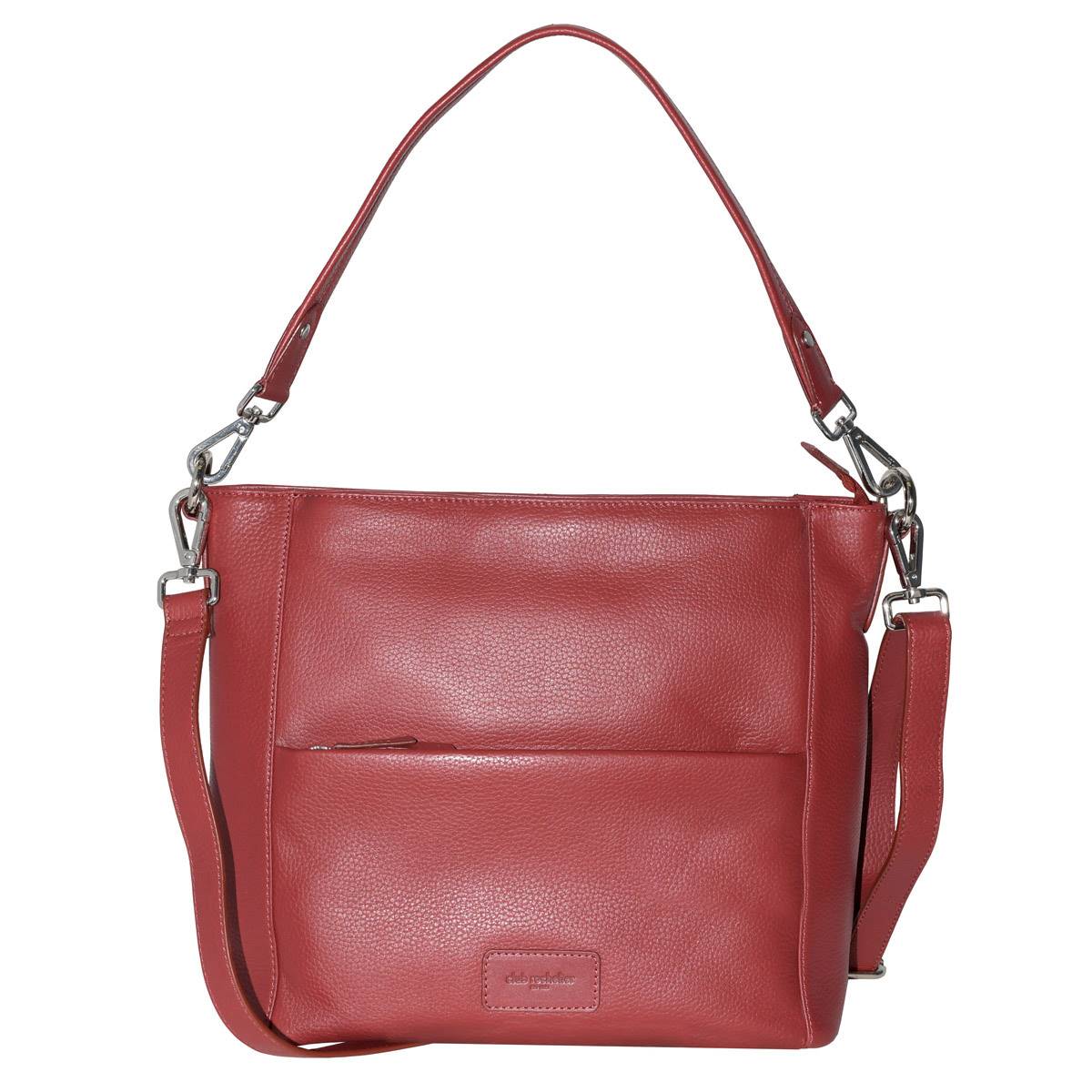 Club Rochelier Onyx Multi-Zip Pocket Hobo Shoulder Bag