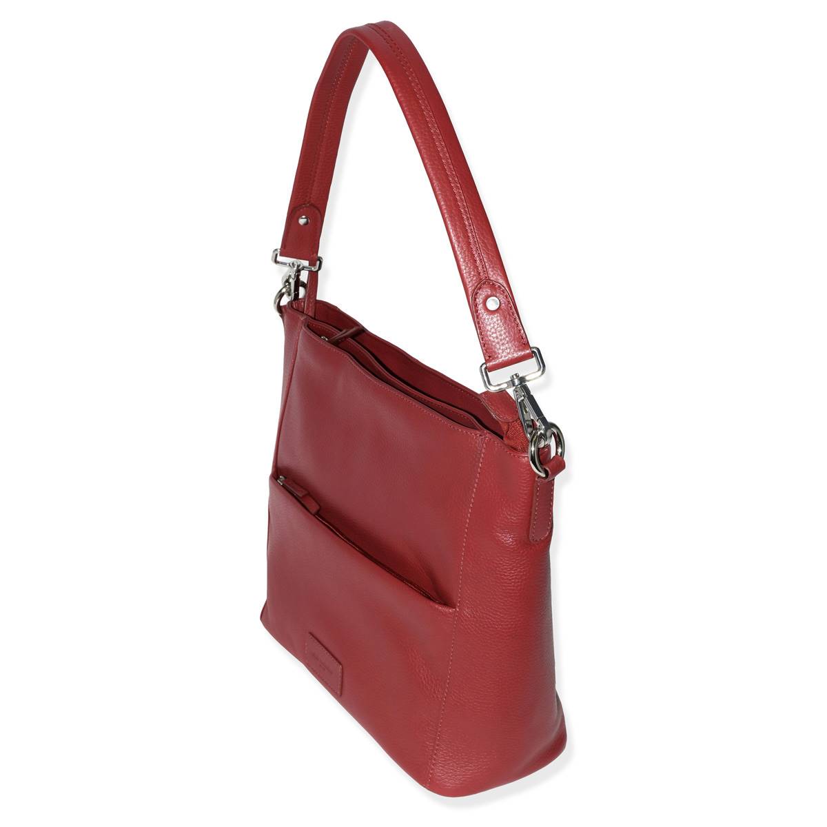 Club Rochelier Onyx Multi-Zip Pocket Hobo Shoulder Bag
