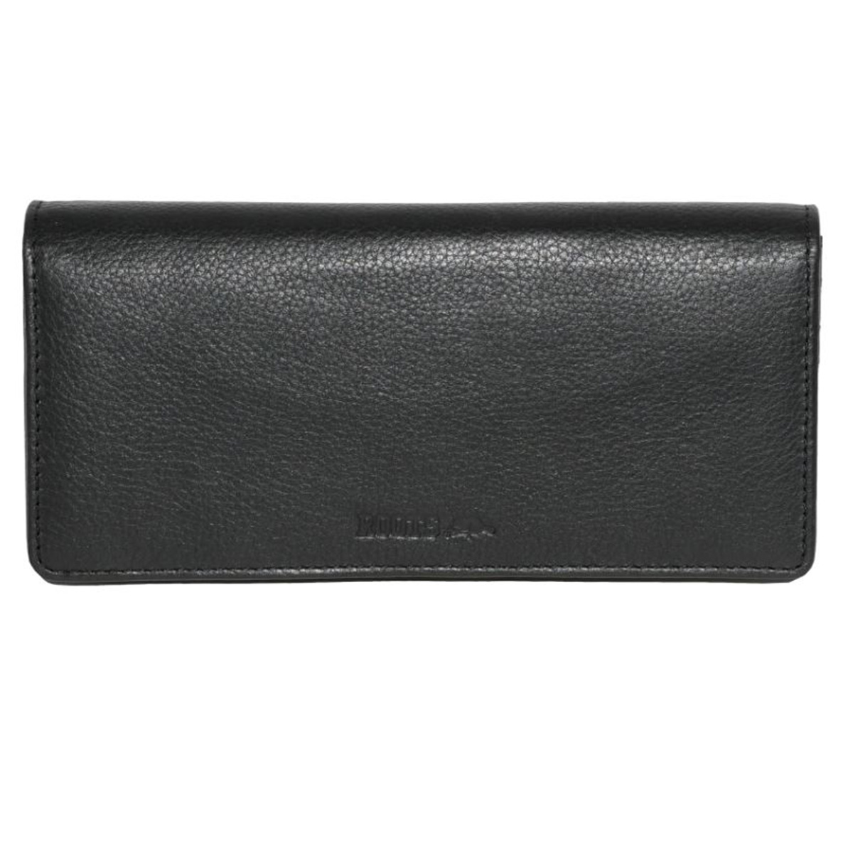 Womens Roots Leather Expander Clutch Wallet With RFID