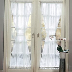 Roma II Voile Sheer Door Curtain Panel