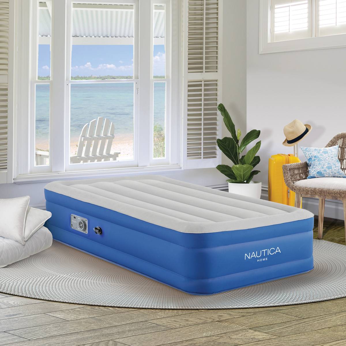 Nautica Home 15in. Plushaire Twin Air Mattress W/ Inset Pump