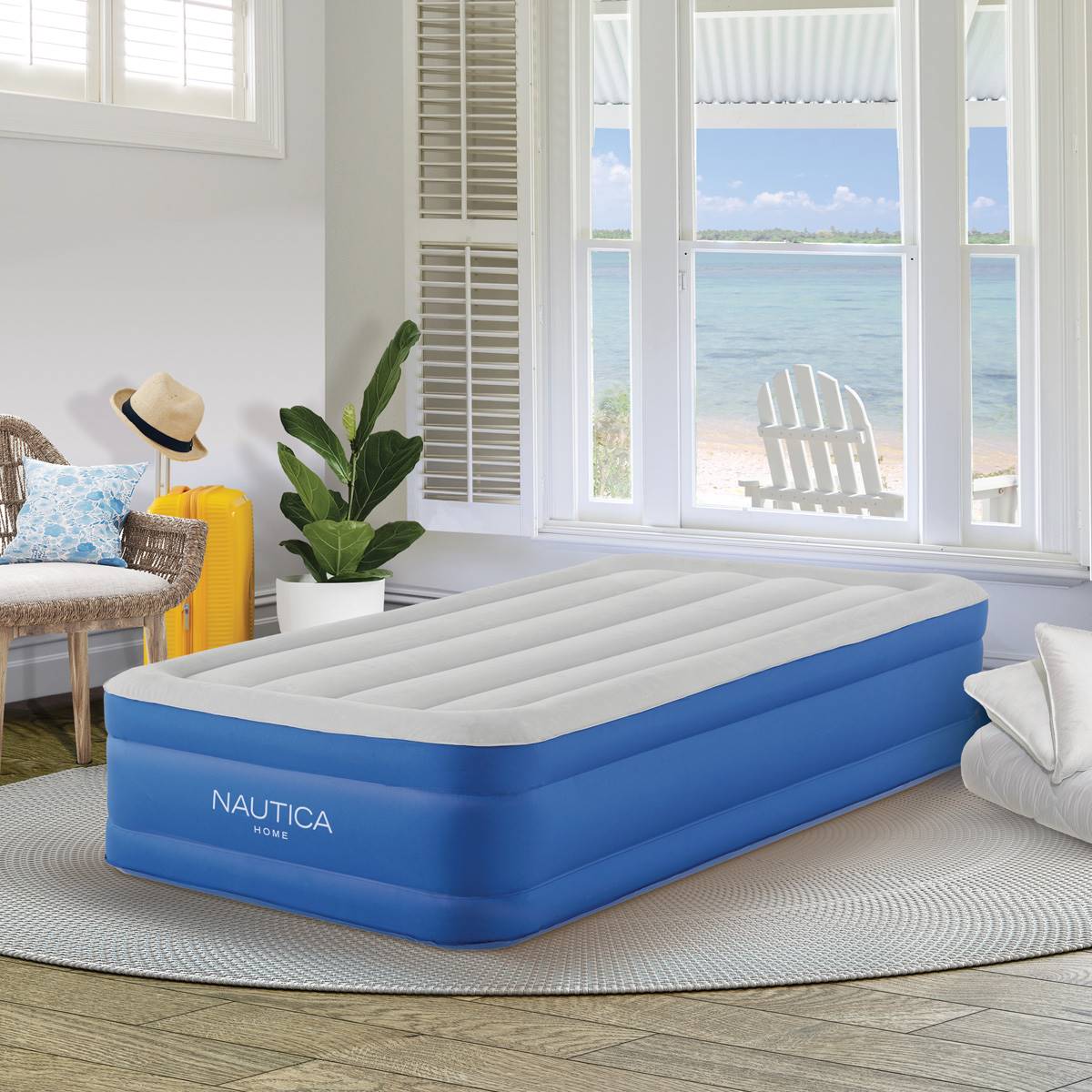 Nautica Home 15in. Plushaire Twin Air Mattress W/ Inset Pump