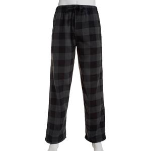 Mens Architect(R) Plaid Rolled Pajama Pants - Black/Grey
