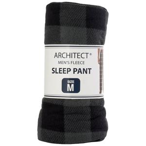 Mens Architect(R) Plaid Rolled Pajama Pants - Black/Grey alternate view