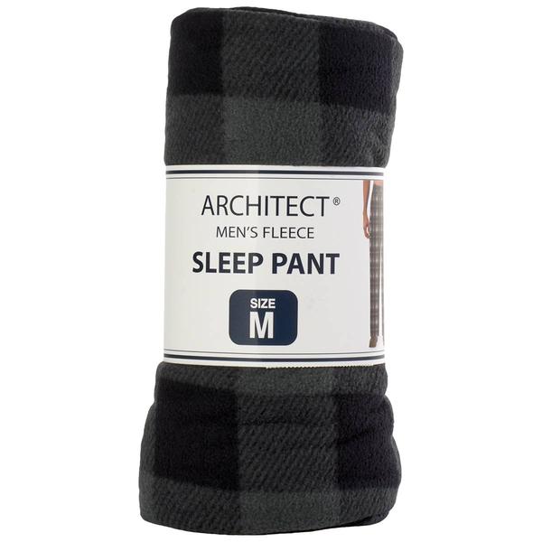 Mens Architect(R) Plaid Rolled Pajama Pants - Black/Grey alternate view