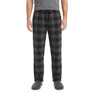 Mens Architect(R) Plaid Rolled Pajama Pants - Black/Grey