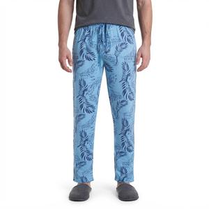 Mens Preswick & Moore(R) Blue Leaf Pajama Pants - Light Blue