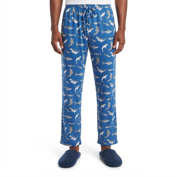 Mens Preswick & Moore(R) Shark Drawstring Pajama Pants
