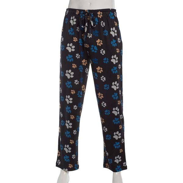Mens Preswick & Moore(R) Paw Print Drawstring Pajama Pants alternate view
