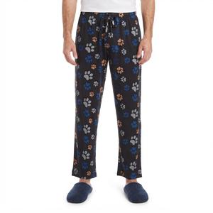 Mens Preswick & Moore(R) Paw Print Drawstring Pajama Pants