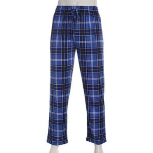 Mens Preswick & Moore(R) Plaid Drawstring Pajama Pants - Blue alternate view