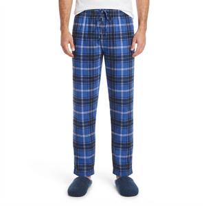 Mens Preswick & Moore(R) Plaid Drawstring Pajama Pants - Blue
