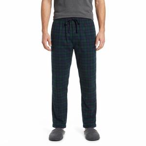 Mens Preswick & Moore(R) Flannel Plaid Sleep Pants - Green/Navy
