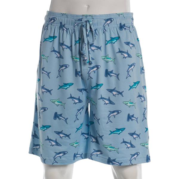 Mens Preswick & Moore(R) Shark Drawstring Pajama Shorts alternate view