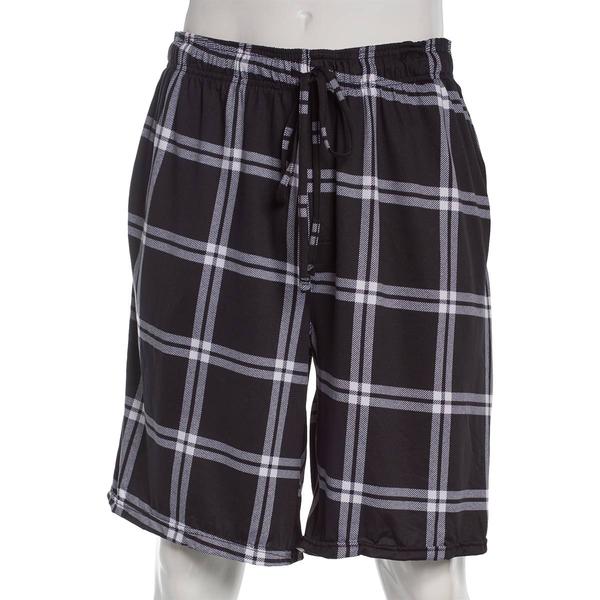 Mens Big & Tall Preswick & Moore(R) Shorts - Black Plaid alternate view