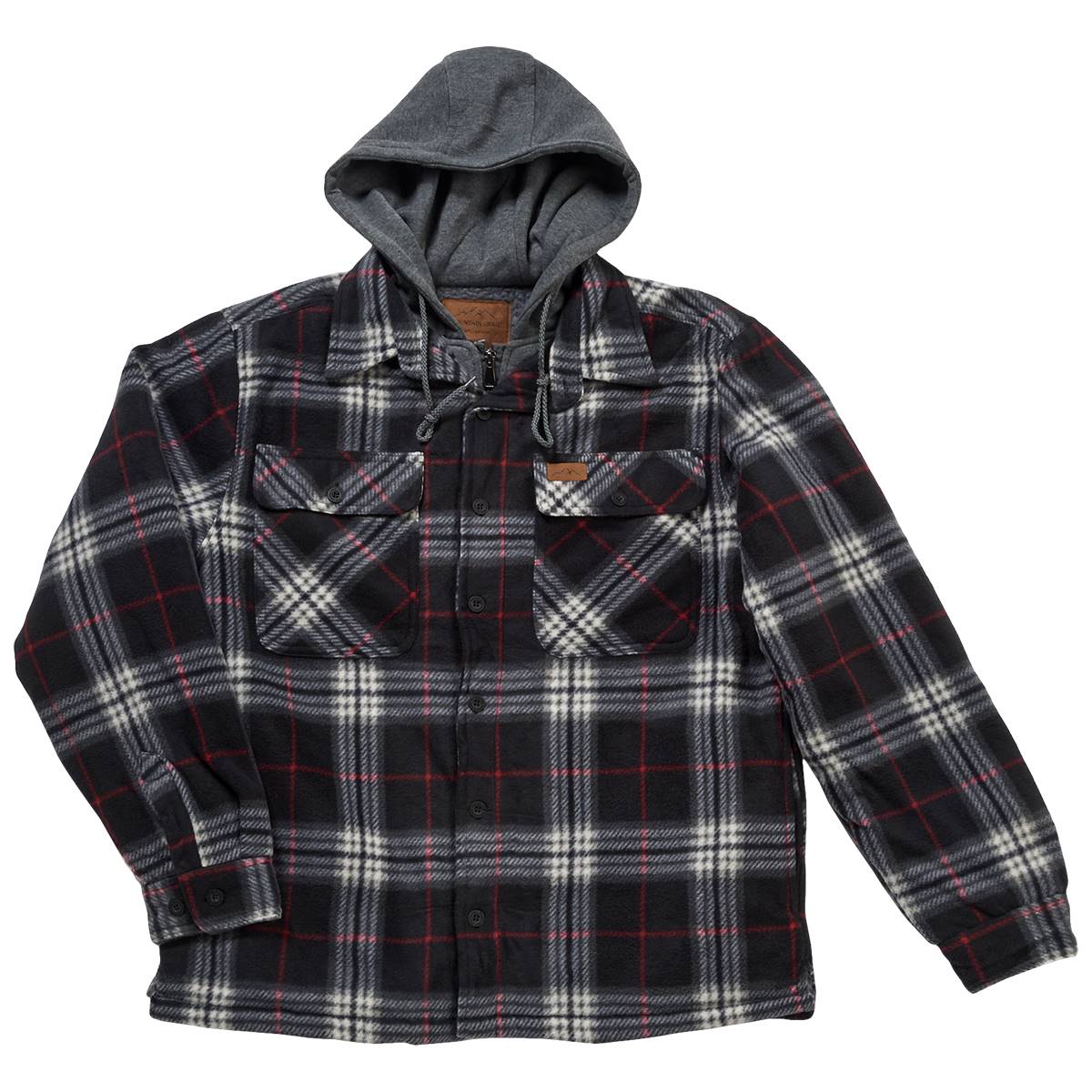 Mountain ridge flannel jacket with hood sale