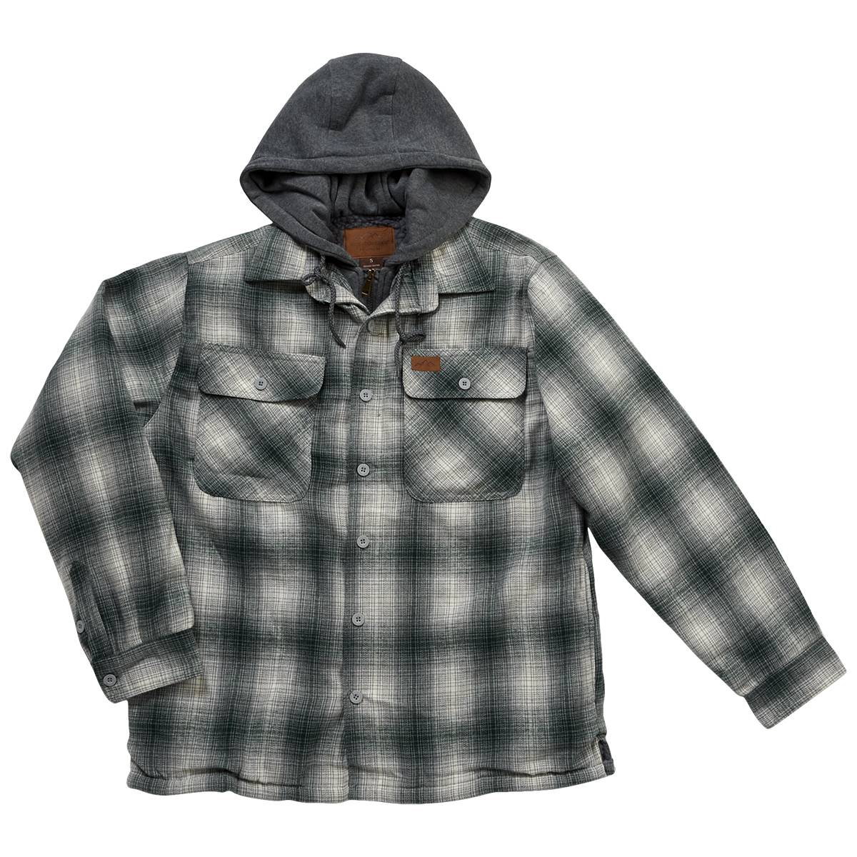 Mens Mountain Ridge Flannel Jacket - Grey