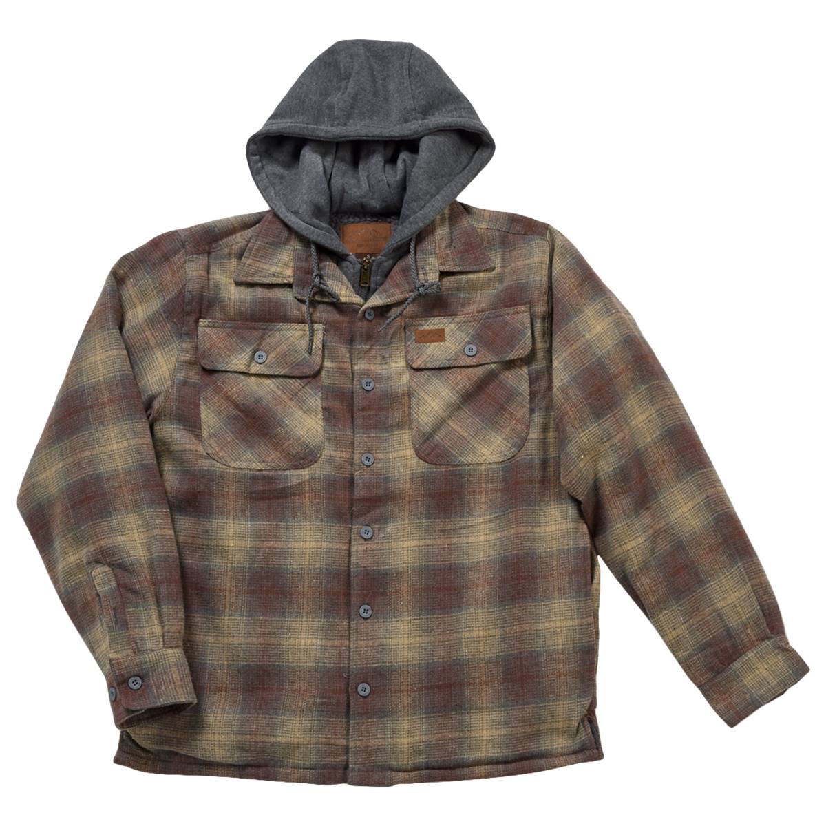 Mens Mountain Ridge Flannel Jacket - Brown